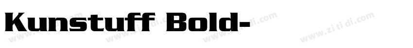 Kunstuff Bold字体转换